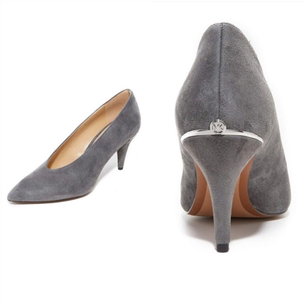 - Michael Kors Lizzy Suede Pointed Toe Classic Pumps